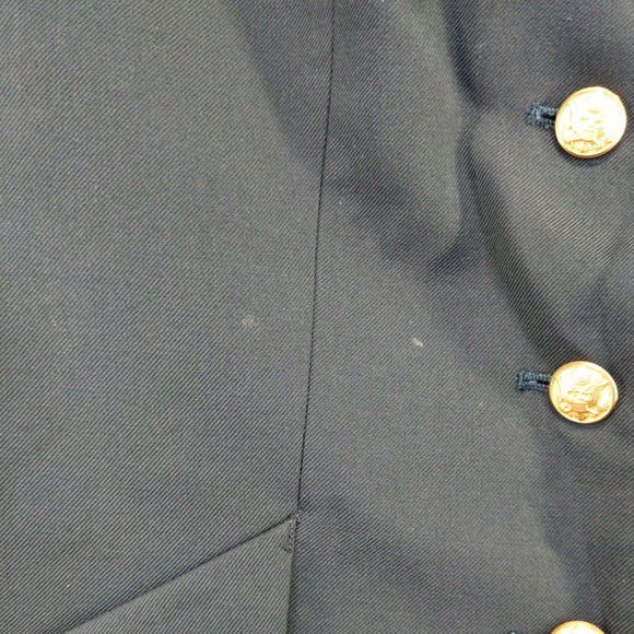 DPSC Women's Classic Design Fusible Coat Green Size 18L+ Poly Wool Blend Logo - Picture 13 of 16